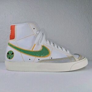 Nike Blazer Mid 77 Sneakers Women 5.5 Roswell Rayguns Sequins White Green Gold
